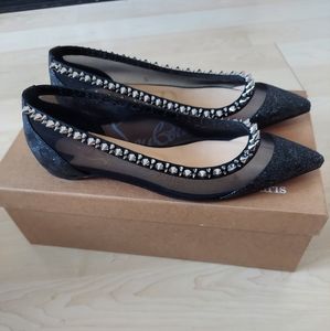 Christian Louboutin spiked flats size 38.5